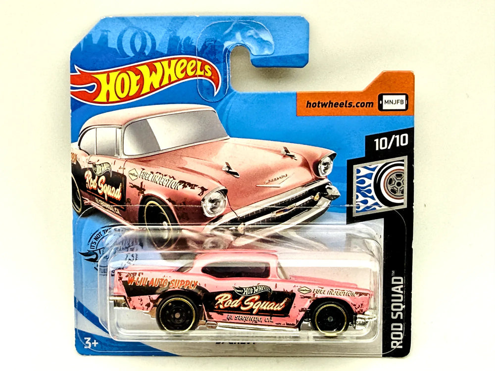 '57 Chevy Hot Wheels 2020 Rod Squad 1:64 Różowy