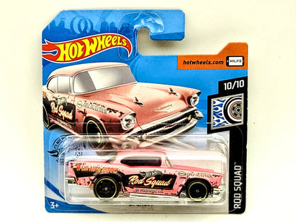 '57 Chevy Hot Wheels 2020 Rod Squad 1:64 Różowy