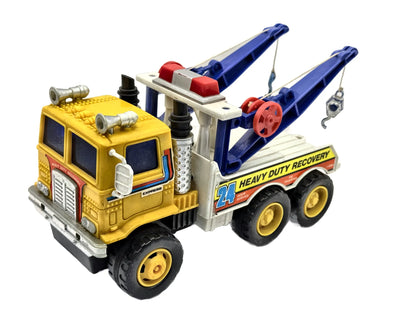 WÓZ HOLOWNICZY / CIĘŻARÓWKA VINTAGE FOUNDATION 1980-1990 Żółty 1:20