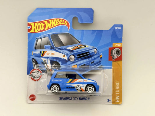 '85 HONDA CITY TURBO II HW Turbo Hot Wheels 2022 Niebieski 1:64
