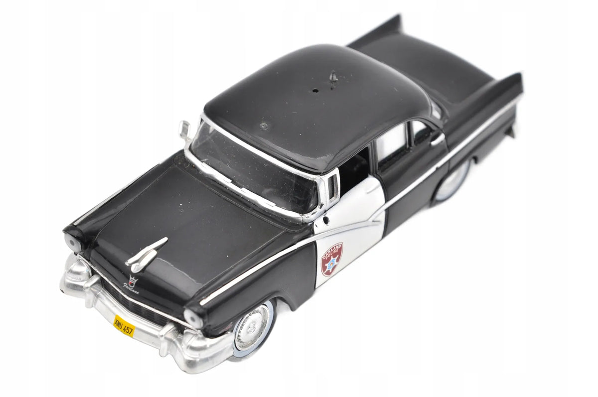 FORD FAIRLANE, Nieznana, Resoraki, Die cast 70000, Czarno-Biała, 1:43