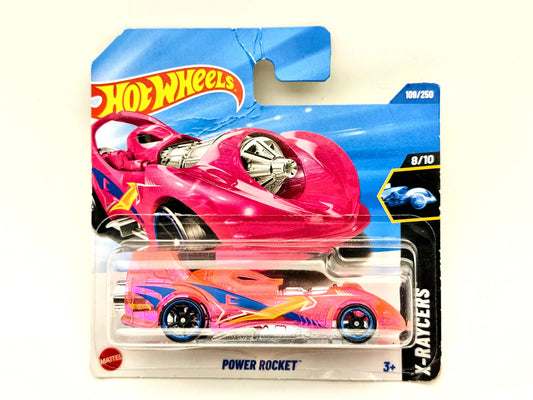 Power Rocket Hot Wheels 2025 X-Raycers 1:64 Blister Różowy