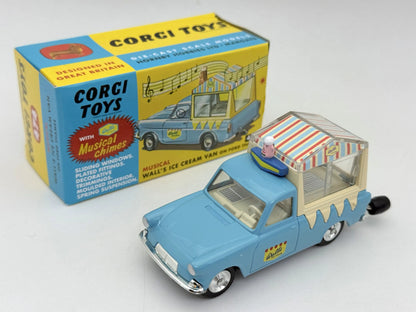 WALL'S ICE CREAM VAN ON FORD THAMES Corgi Jasnoniebieski 1:43
