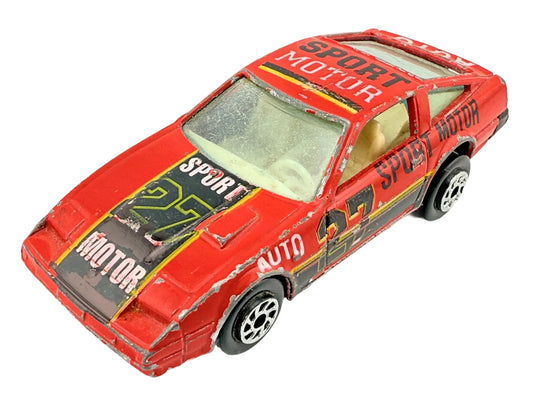 Nissan 300ZX, SPORT 27 MOTOR, Yatming, Resoraki, Die cast, Czerwony, 1:64