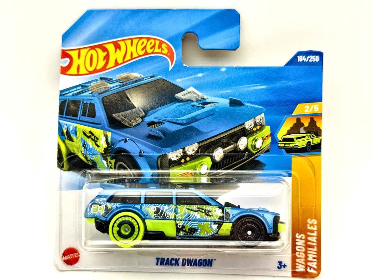Track Dwagon Hot Wheels Wagons Familiales 1:64 Blister Niebieski