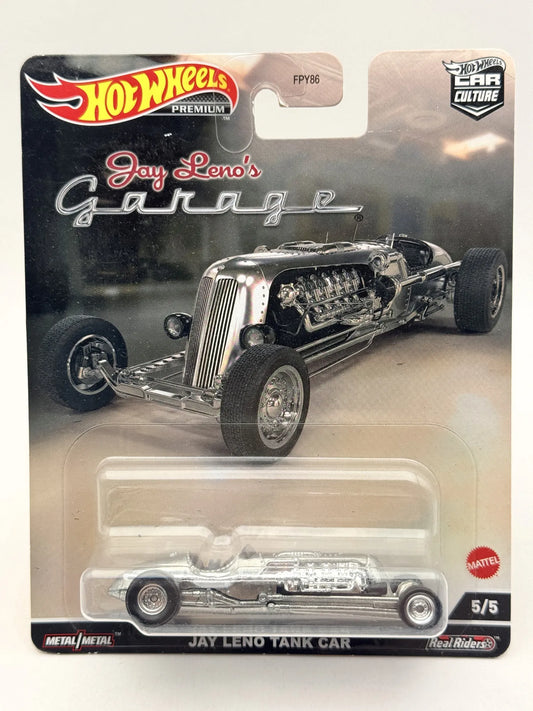 Jay Leno Tank Car Car Culture Hot Wheels Premium 2021 Srebrny 1:64