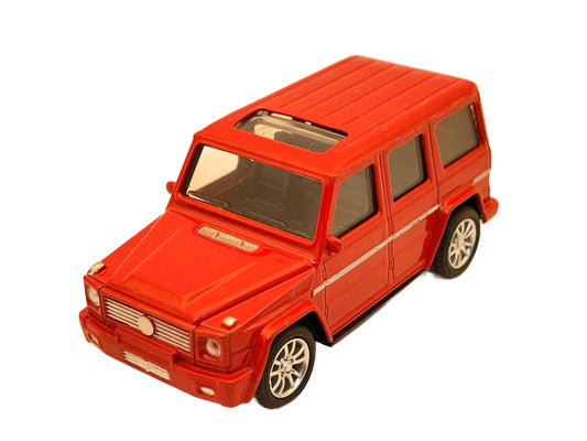 Jak Mercedes-Benz G-Class (G-Wagon), Die cast CROOD 19, Czerwony, 1:64