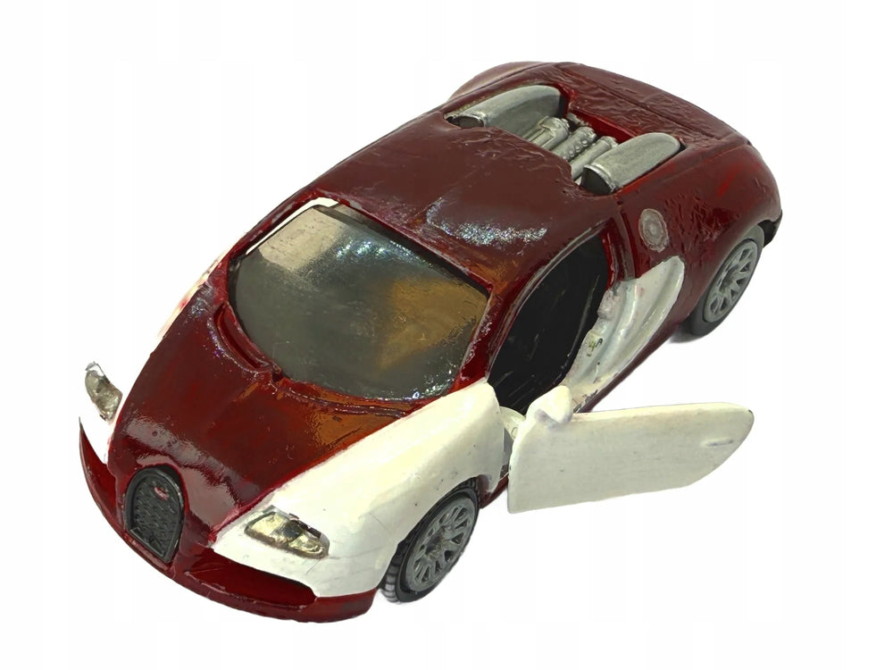 BUGATTI VEYRON 16.4 GRAND SPORT, Siku, Resoraki, Die cast, Bordowy, 1:64