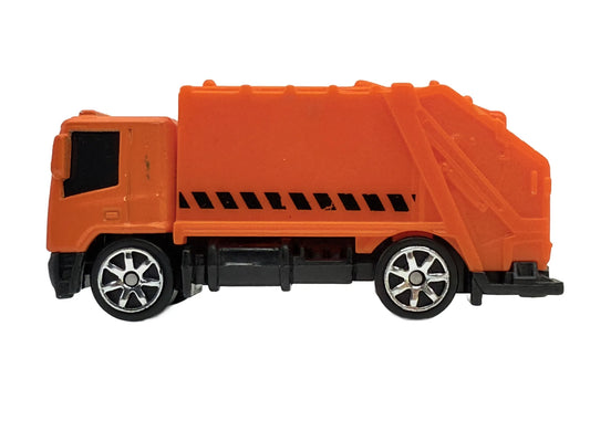 Garbage Truck (Śmieciarka), Maisto, Die cast, Resoraki, Pomarańczowy, 1:64