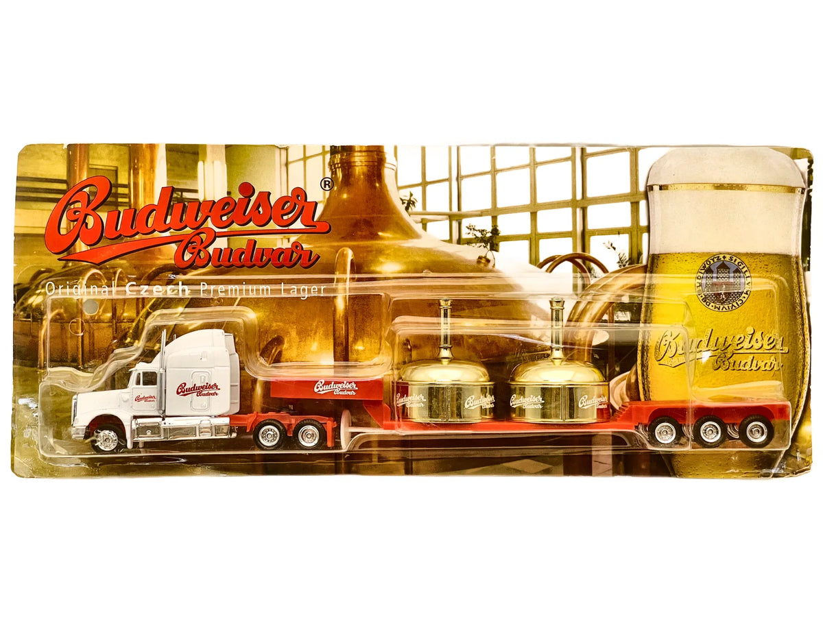 Peterbilt Truck Grell 1:87 Reklama Budweiser Budvar Blister Biały