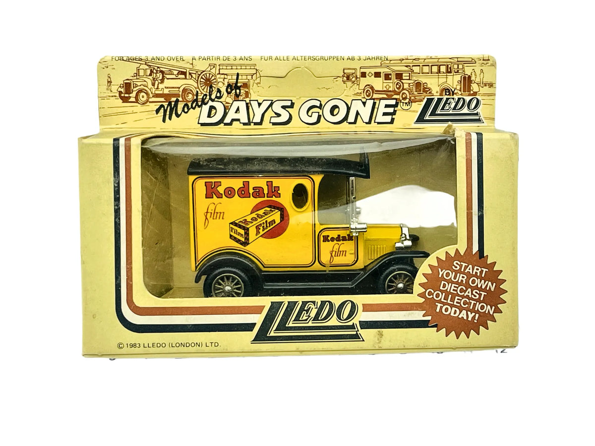 Ford Model T Van Lledo 1987 Days Gone 1:48 Made in England Kodak Pudełko
