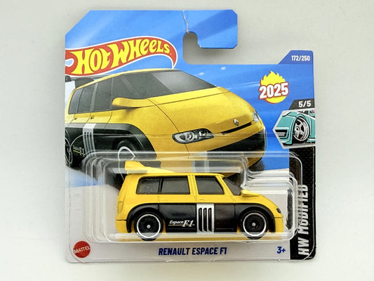 RENAULT ESPACE F1, Hot Wheels 2025, Die cast HYW32N521, Żółte, 1:60