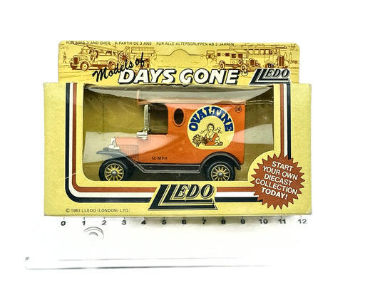 Ford Model A Van Lledo 1987 Days Gone 1:48 Made in England OVALTINE Pudełko