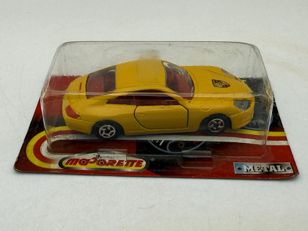 PORSCHE CAYMAN Serie 200 Majorette '90 Żółty 1:64