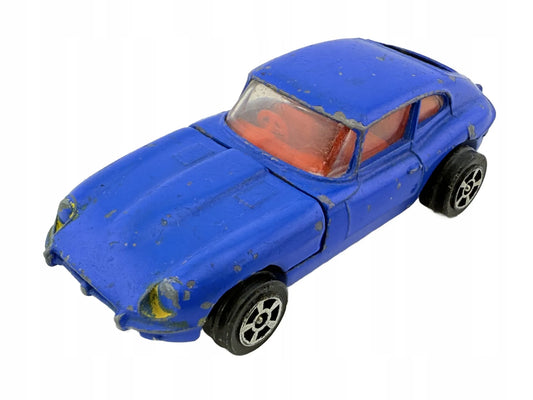 E TYPE JAGUAR Corgi '70 Niebieski 1:64 Made in Gt. Britain