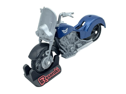 CHOPPER, Maisto + Stojak Resoraki, Die cast 52380, Niebieski,, 1:18