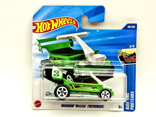 Draggin' Wagon Hot Wheels 2025 Hw Ride-Ons 1:64 Blister Zielony