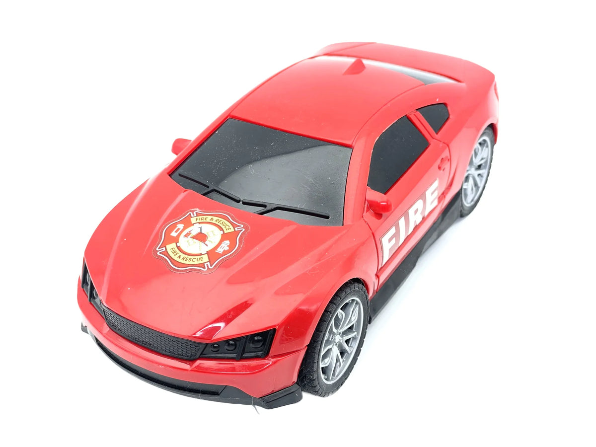 FIRE & RESCUE CAR, Samochód straż pożarna, Resoraki, Czerwony, 1:24