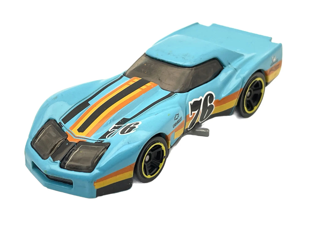 CHEVROLET CORVETTE, Hot Wheels 2012, Die cast W8304, Turkus. 1:64, Resoraki