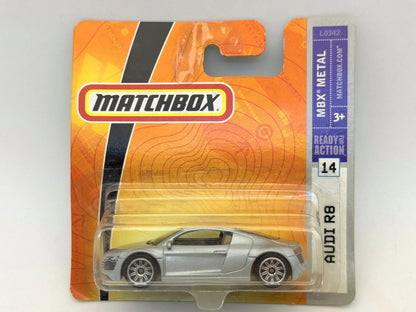 AUDI R8 Mbx Metal Matchbox 2007 Srebrny 1:64