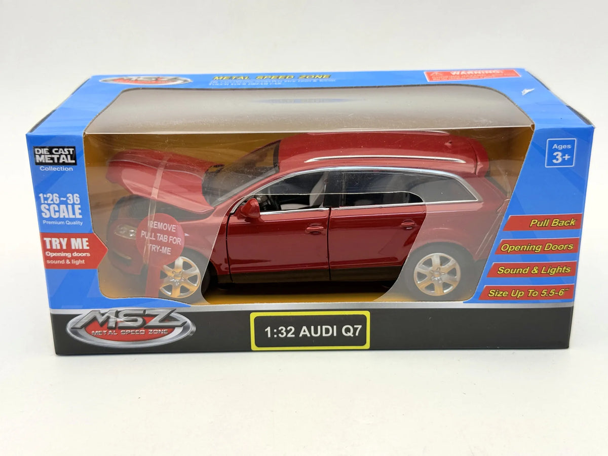 AUDI Q7 Metal Speed Zone MSZ Czerwony 1:26