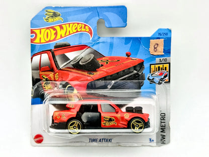 Time Attaxi Hot Wheels 2023 HW Metro 1:64 63 Blister Czerwony
