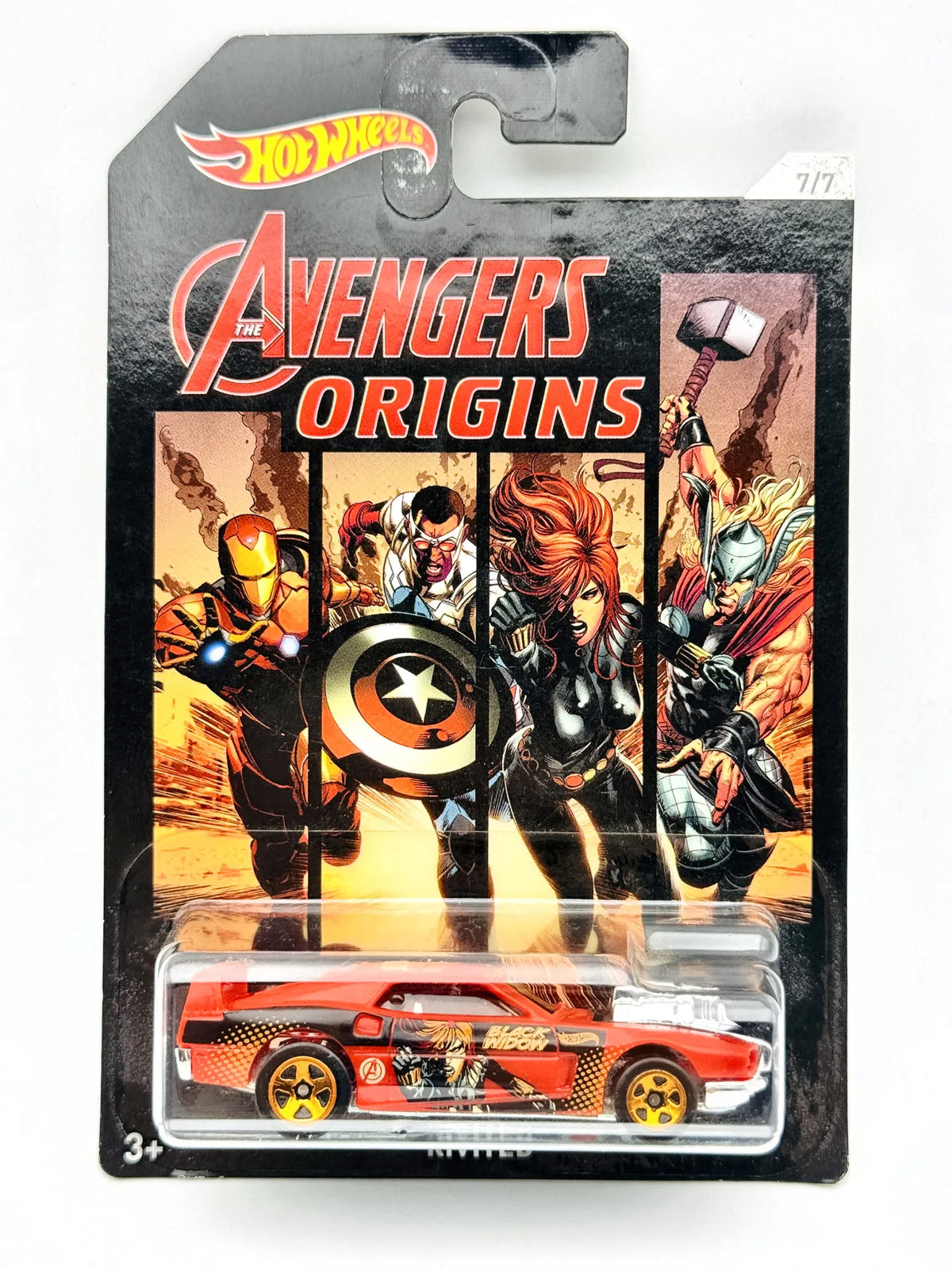 Rivited Hot Wheels 2017 The Avengers 1:64 BLACK WIDOW Blister