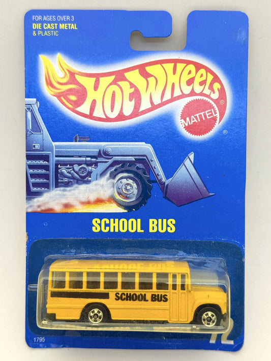 SCHOOL BUS 75 Collection Series 5 Hot Wheels 1990 Żółty 1:64 Blue Card