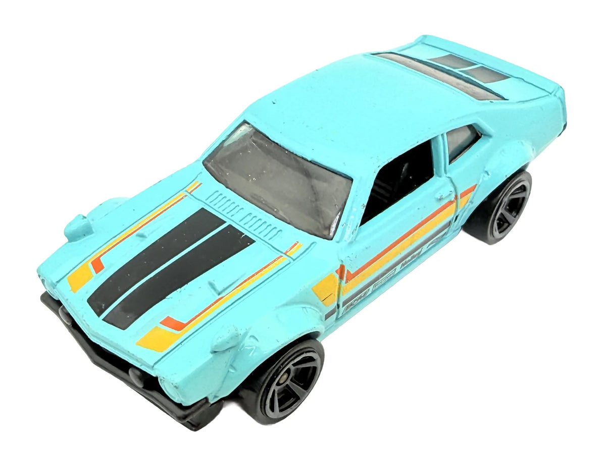 CUSTOM FORD MAVERICK, Hot Wheels 2017, Die cast FJV52, Turkusowy, 1:64