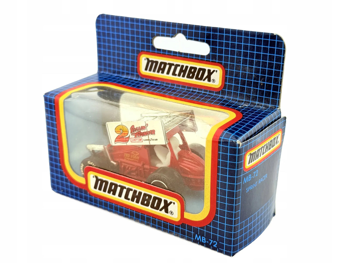 SPRINT RACER, Matchbox, Resoraki, Die cast Mb-72, Czerwony, 1:64