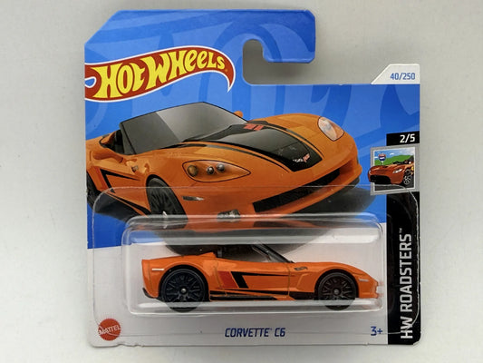 Corvette C6 HW Roadsters Hot Wheels 2024 Pomarańczowy 1:64