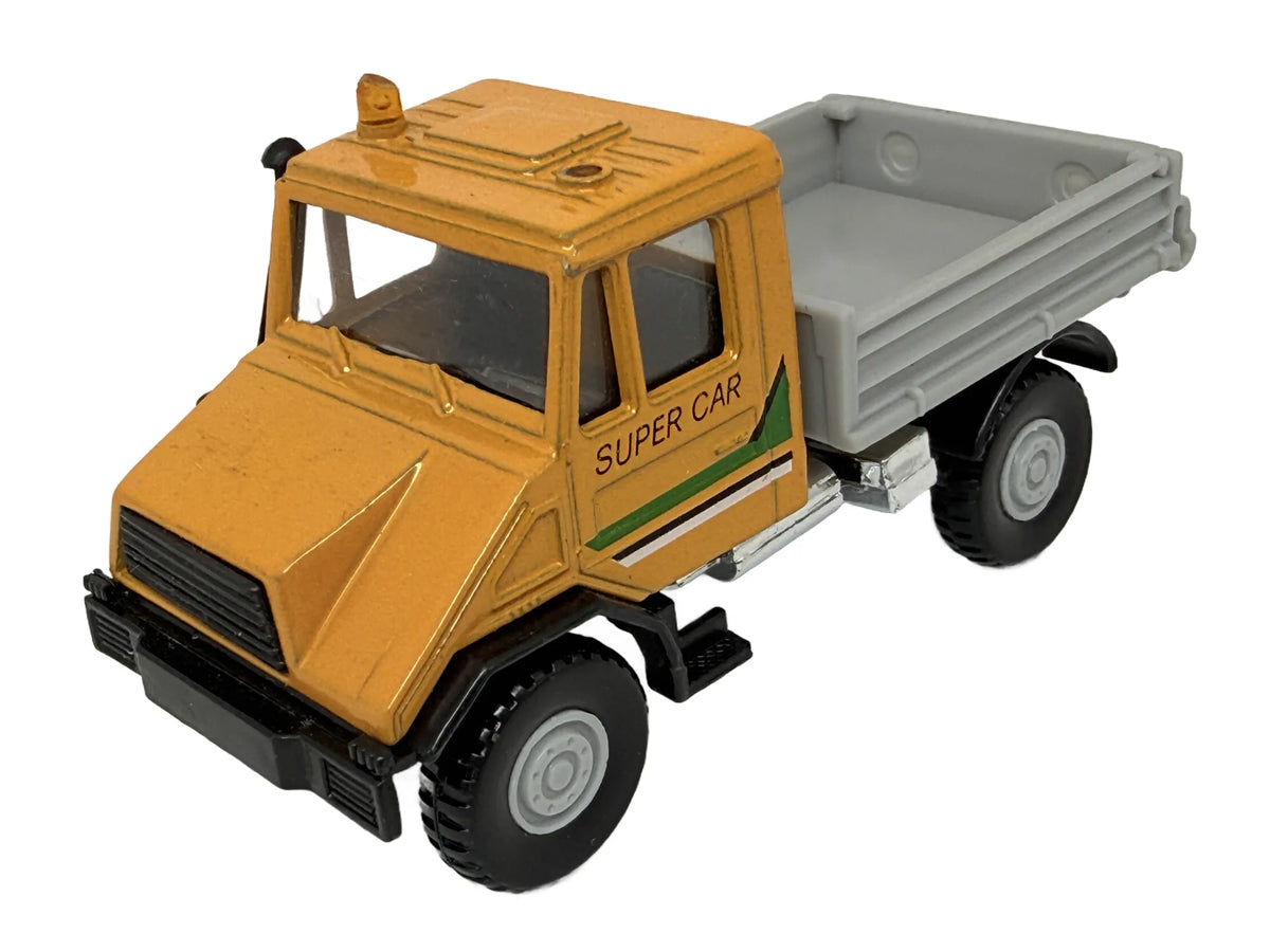 JAK MERCEDES-BENZ UNIMOG 406, Welly, Die cast NO.94625 Żółty 1:60, Resoraki