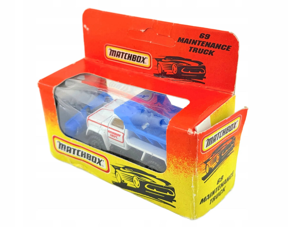 69 MAINTENANCE TRUCK, Matchbox, Resoraki, Die cast 11169.20, Biały, 1:64