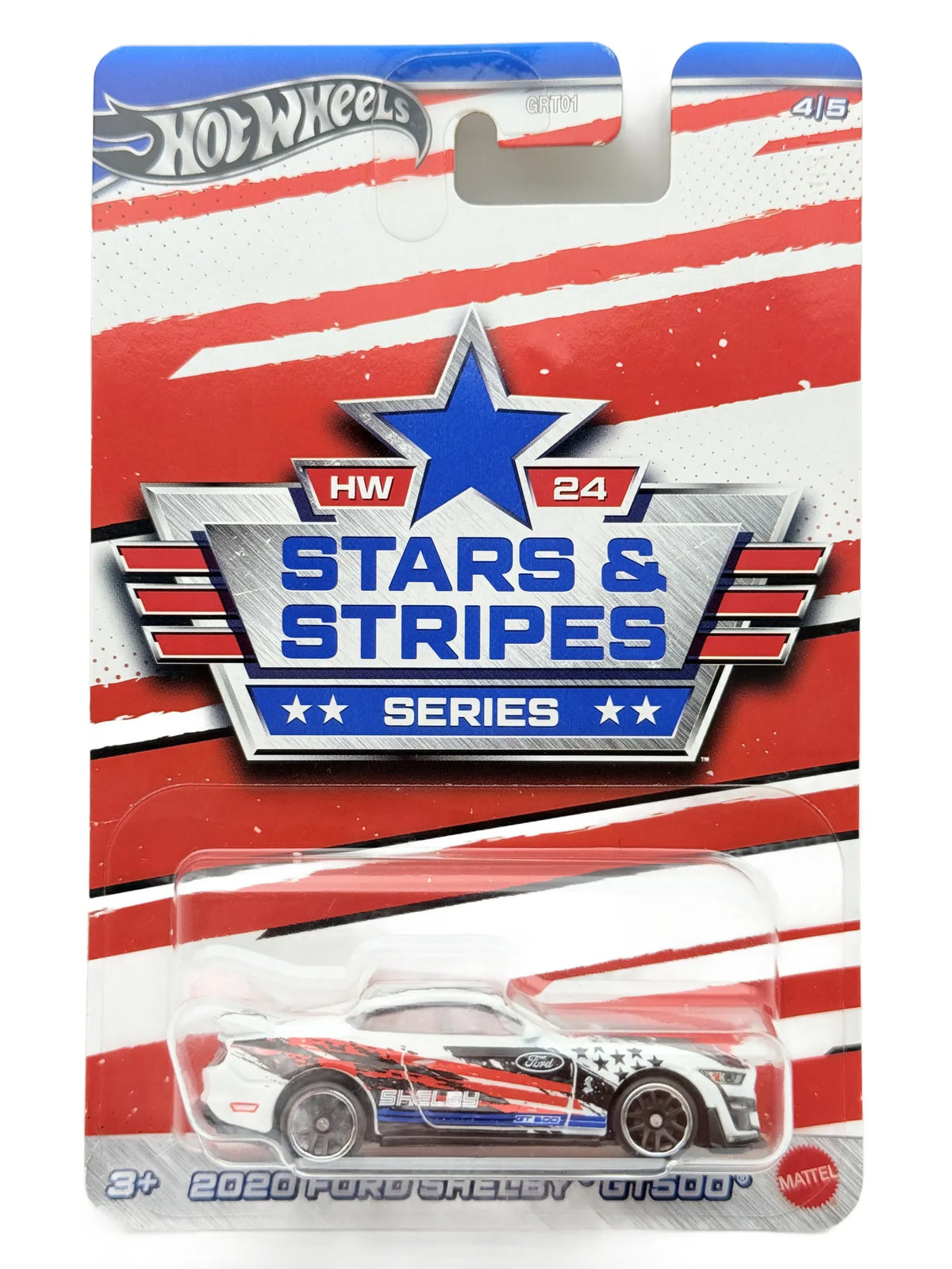 2020 Ford Shelby Gt500 Stars & Stripes Hot Wheels 2023 Biały 1:64