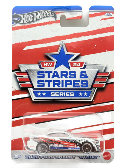2020 Ford Shelby Gt500 Stars & Stripes Hot Wheels 2023 Biały 1:64