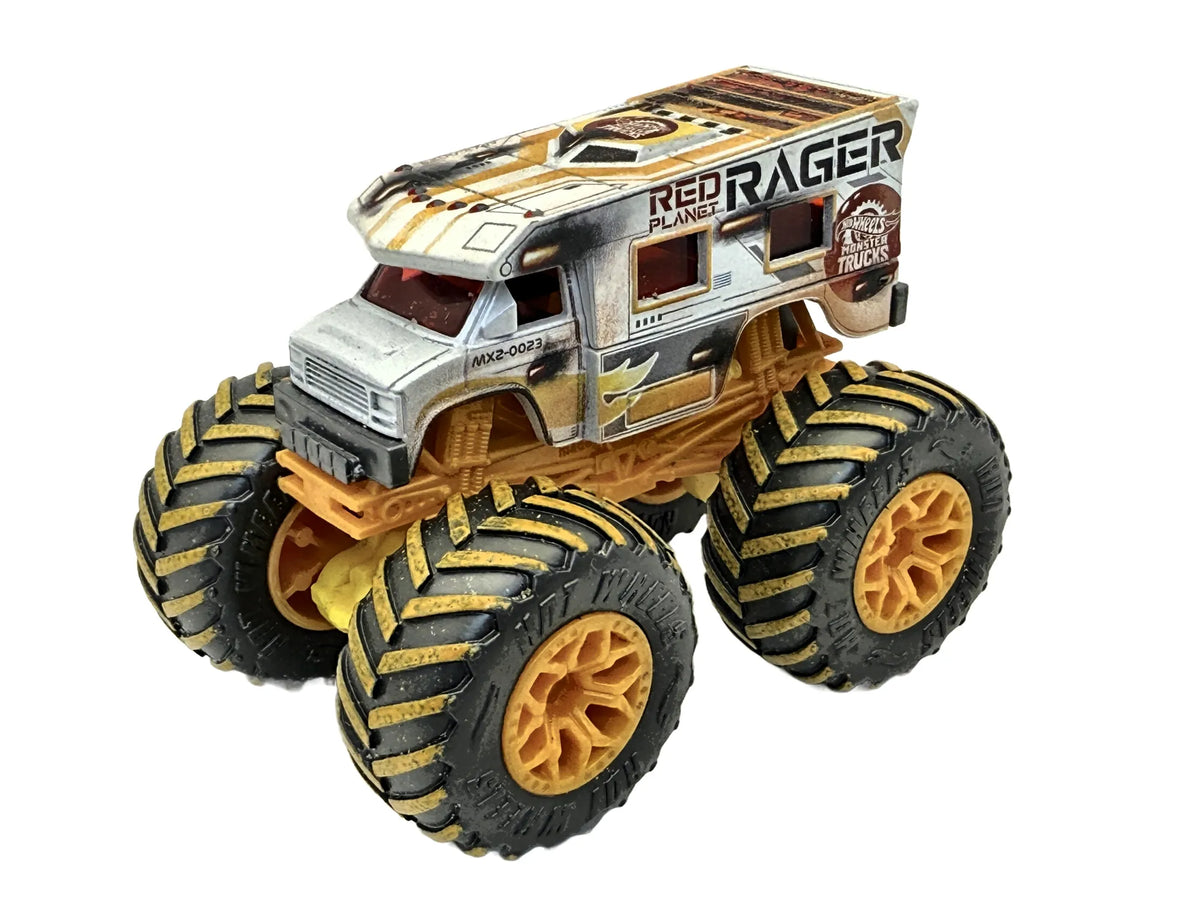 MONSTER TRUCKS RED PLANET RAGER, Hot Wheels 2023, Biały, 1:45, Resoraki