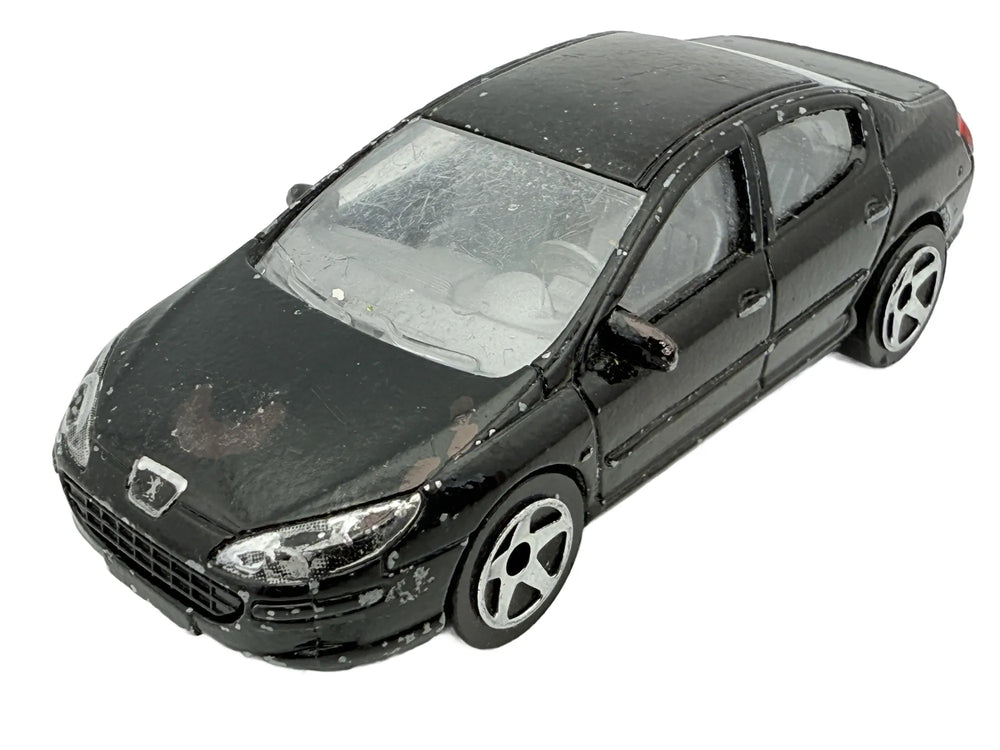 Peugeot 407, Majorette, Resoraki, Die cast 1:64, czarny