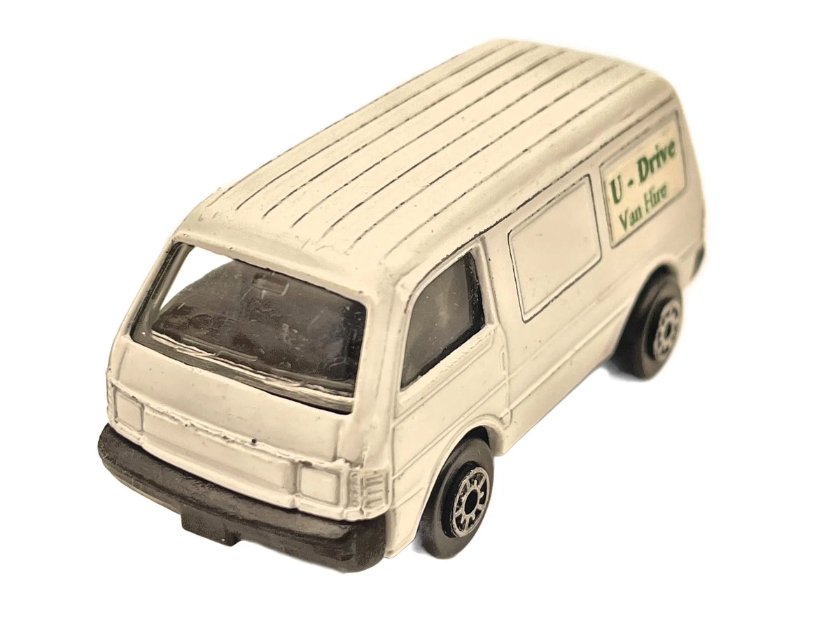 FORD ECONOVAN, Stare Maisto, U-Drive Van Hire, Vintage Die cast, Biały 1:64