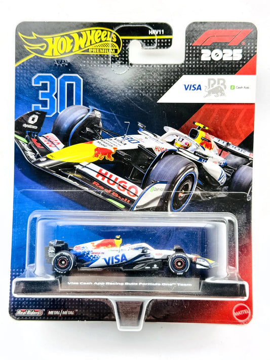 Visa Cash App Racing Bulls Hot Wheels 2025 Premium 1:64 Bolid F1 Blister