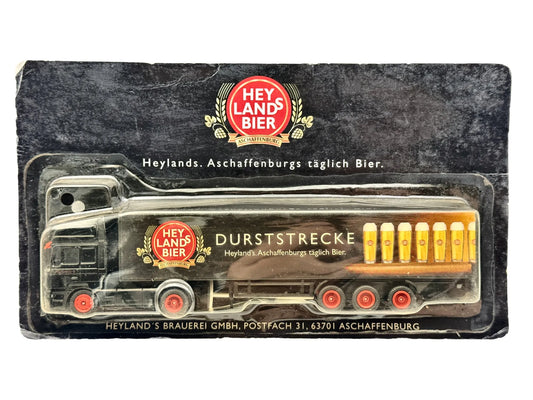 MAN TRUCK Grell 1:87 Czarny Blister Reklama Heylands Bier Aschaffenburg