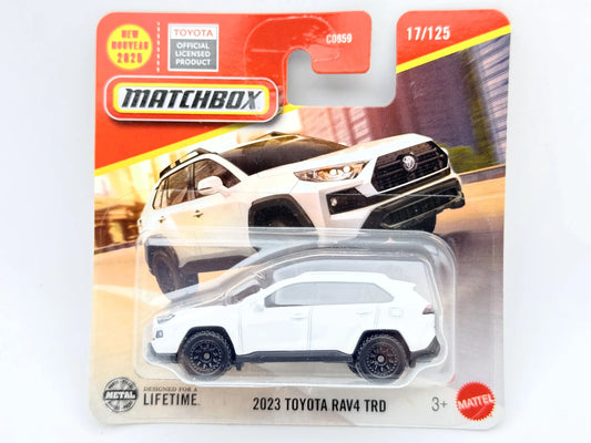 2023 TOYOTA RAV4 TRD, Matchbox 2024, Die cast JGV15LA10, Biały, 1:64