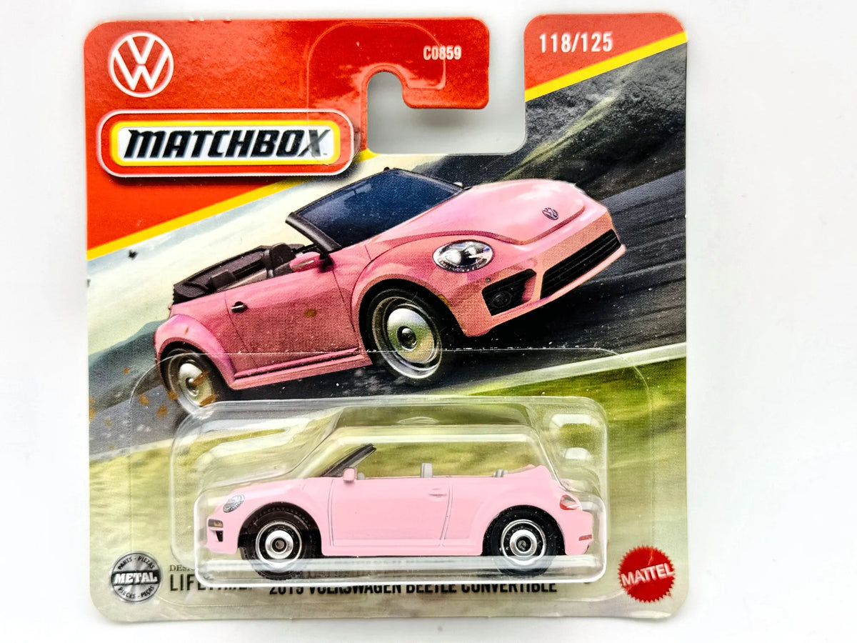Volkswagen Beetle Convertible Matchbox 2024 Mainline 1:64 Blister Różowy