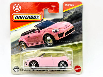 Volkswagen Beetle Convertible Matchbox 2024 Mainline 1:64 Blister Różowy