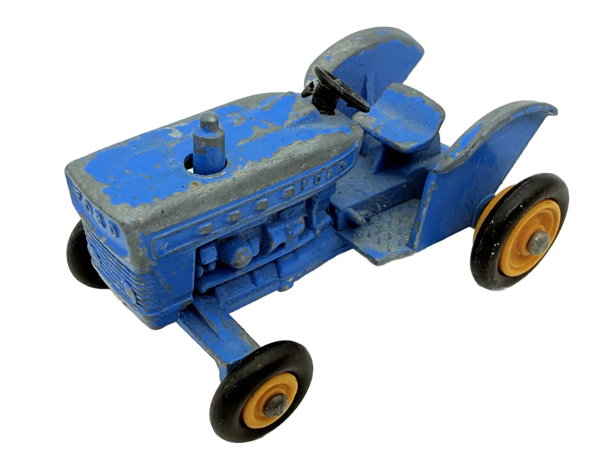 Ford Tractor, Matchbox, Made in England, Die cast, Resoraki, Niebieski 1:64