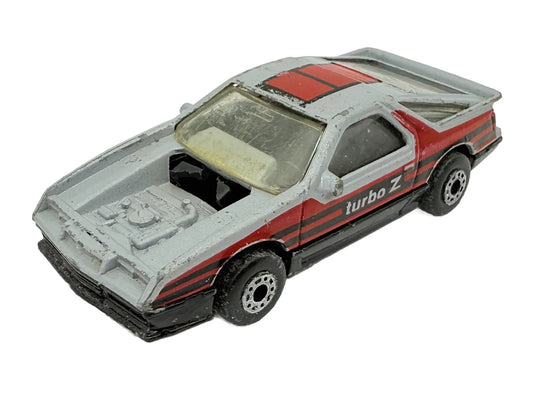 1984 Dodge Daytona Turbo Z Matchbox Srebrna 1:64 Made in Makau