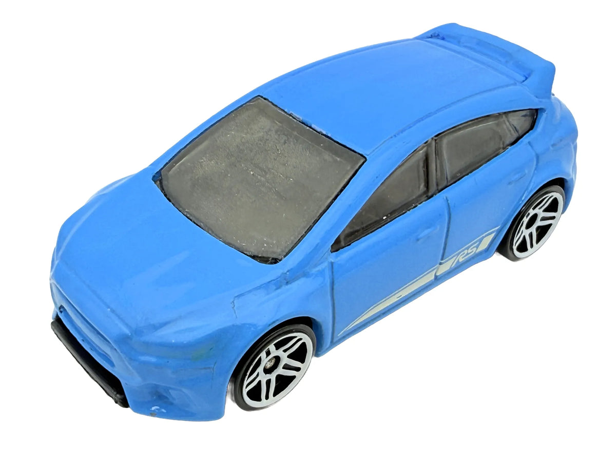 FORD FOCUS RS, Hot Wheels 2016, Resoraki, Die cast DHP07, Niebieski, 1:64