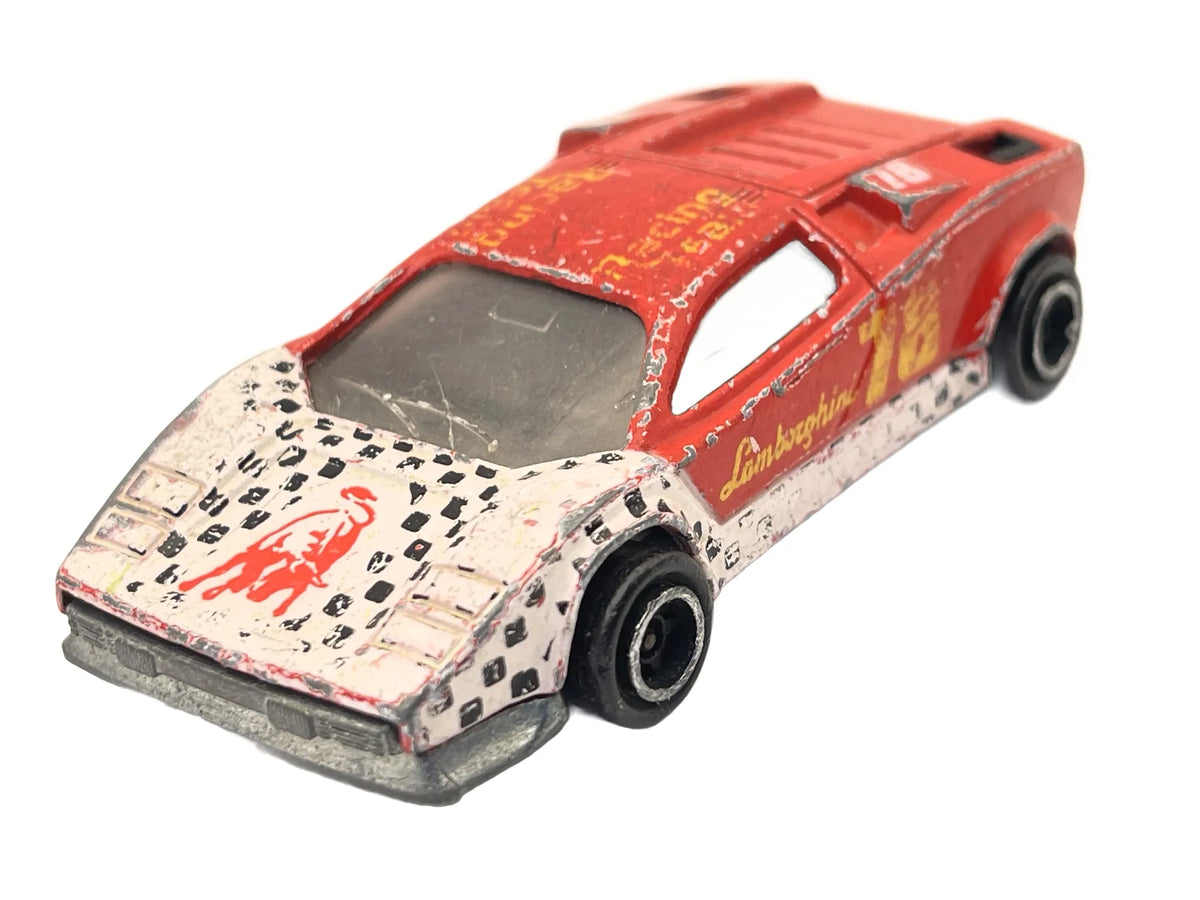LAMBORGHINI COUNTACH, Majorette, Die cast No.237, Czerwony, 1:56, Resoraki