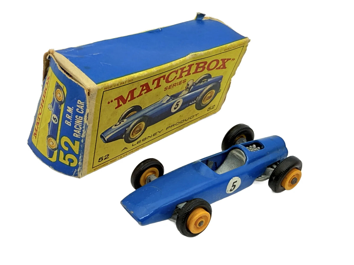 B.R.M. Racing Car Matchbox Niebieski 1:64 Made in Angelia
