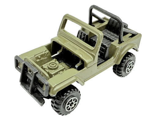 JEEP WILLYS, Matchbox?, Die cast, Oliwkowo-Zielony, 1:64, Resoraki