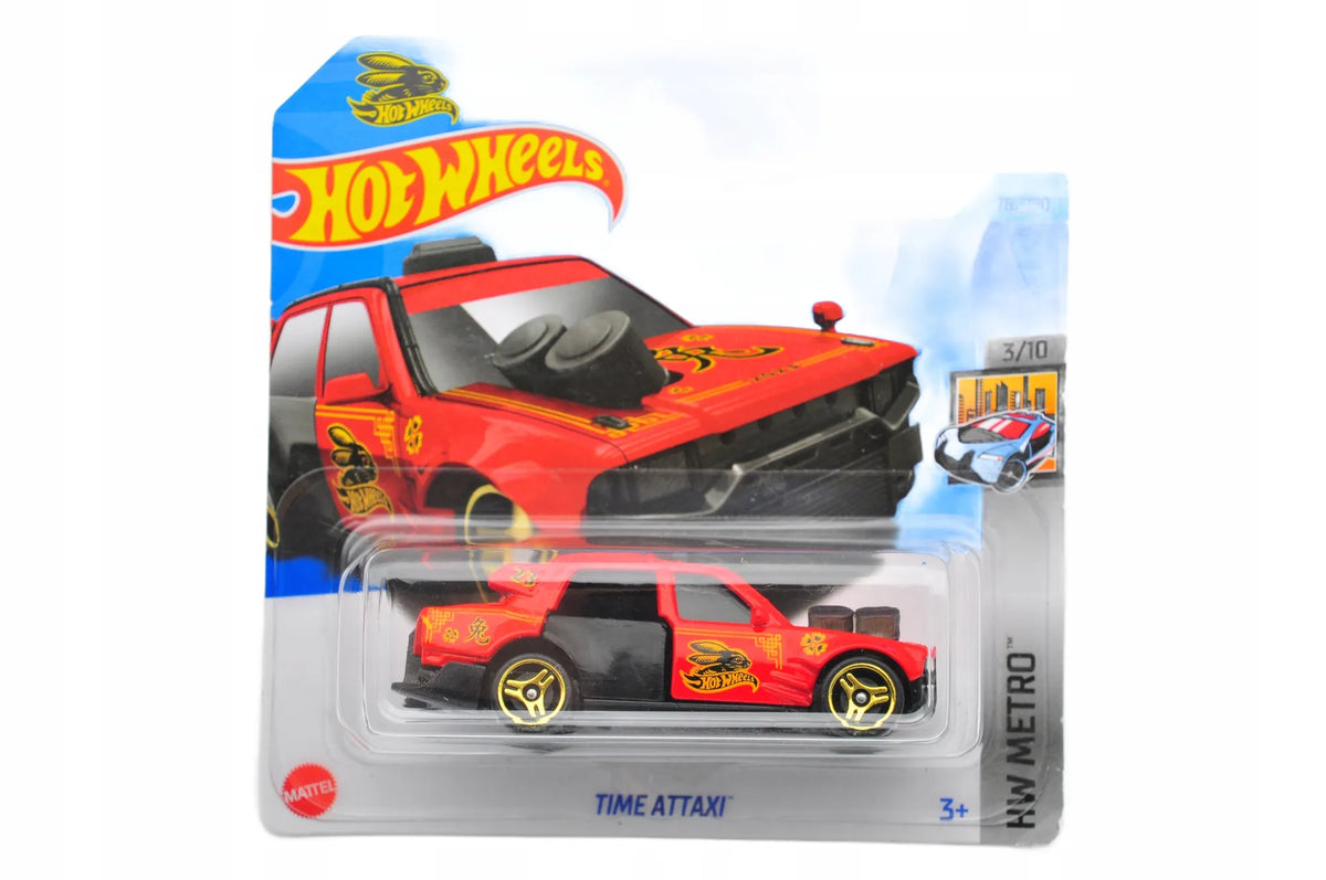 Time Attaxi Hot Wheels 2023 Czerwony 1:64